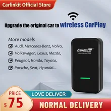 2021 Hot Carlinkit 3.0 adattatore Wireless Carplay Auto Bluetooth Connect caricabatterie cablato aggiornamento Auto originale Dongle USB multimediale