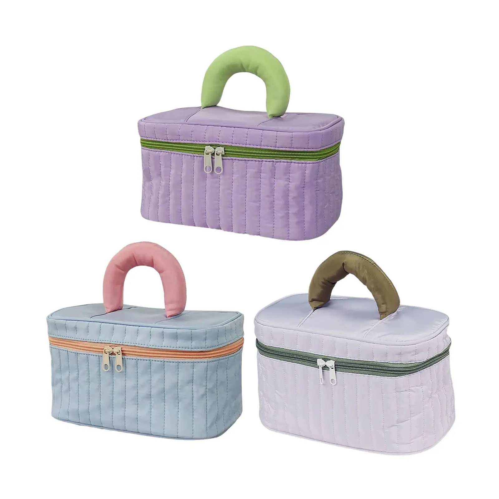 

Travel Makeup Case Large with Handle for Jewelry Makeup Brushes Toiletries