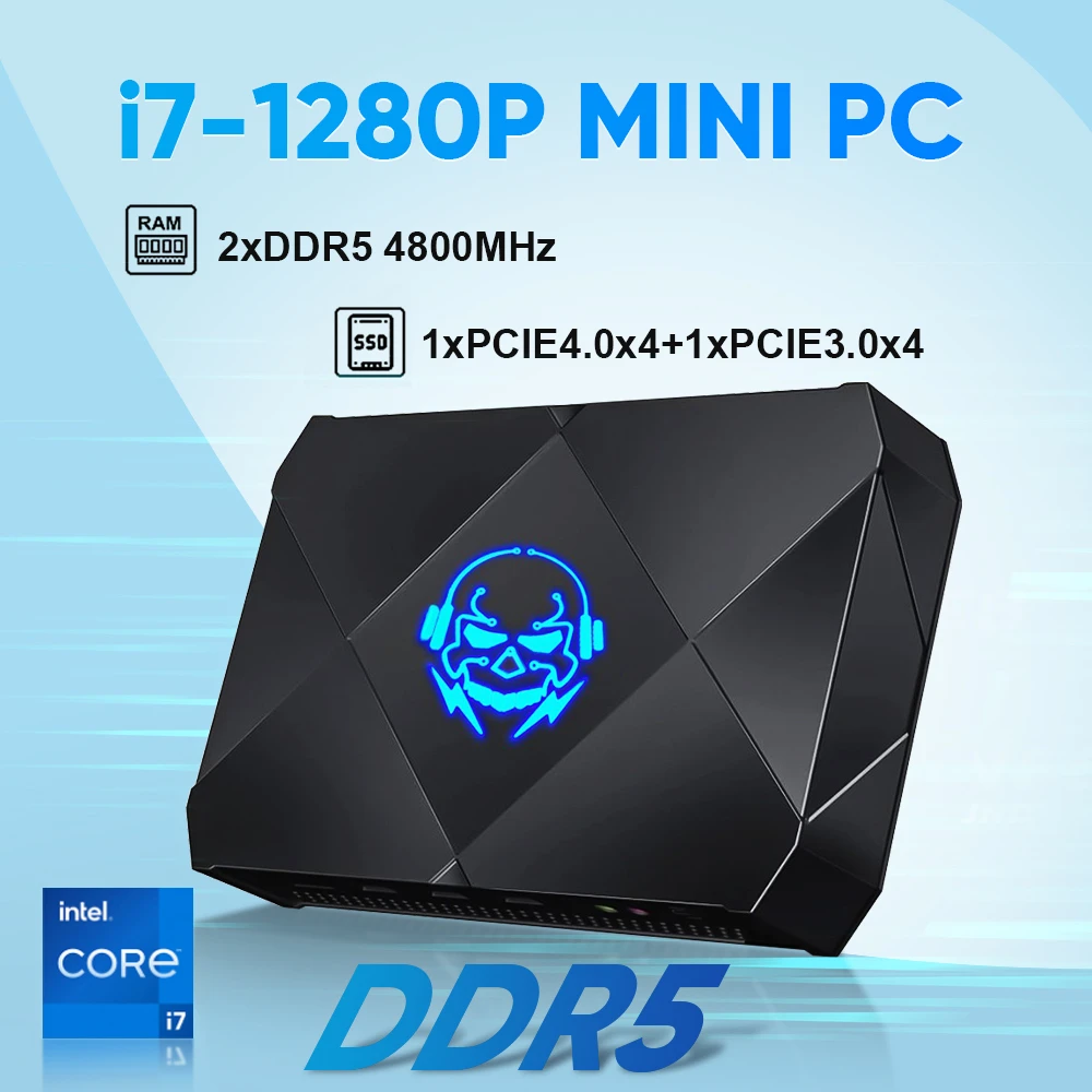 Topton F8 Gaming Mini Pc I7 1280p 14 Cores 20 Threads Windows 11 Mini