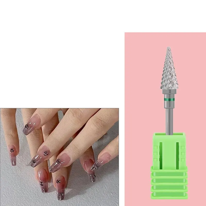 Tungsten Steel Nail Polish Head Quick Nail Removal Pre-processing to Remove Dead Skin Bidirectional Removal Head nail removal head