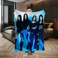 Aespa Designer Throw Blanket for Sofa Luxury Blankets Fluffy Soft Blankets and Throws Home Interior Thin Wadding Blanket Nap & 1