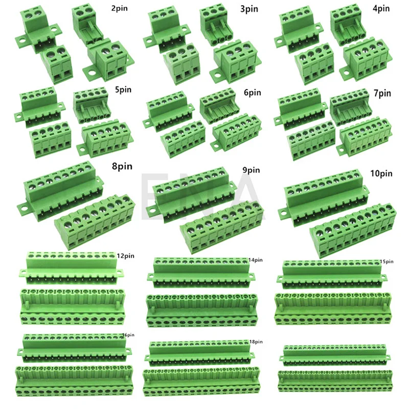 Solderless Pluggable Terminal Block Connector 1Sets 5.08MM