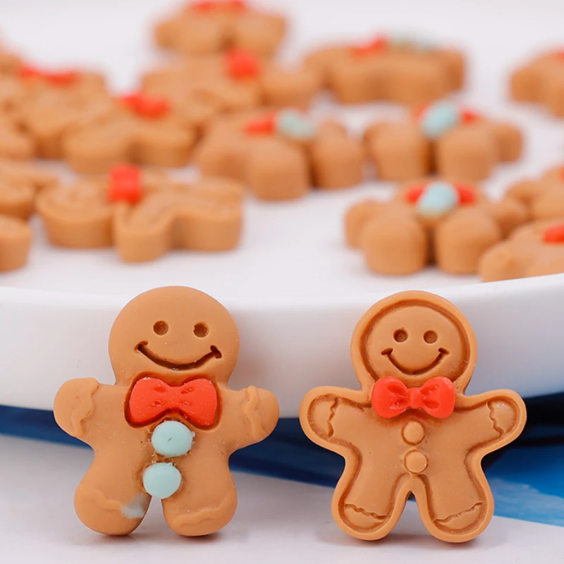 23x28MM Christmas Gingerbread Man Kawaii Lampwork Beads Pendant Charms for  Earring Bracelet Necklace Diy Jewelry Making Supplies - AliExpress