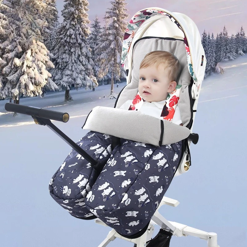 0-24Months Winter Baby Warm Envelope Sack For Discharge Windproof Thicker Universal Stroller Accessories Baby Stroller Footmuff