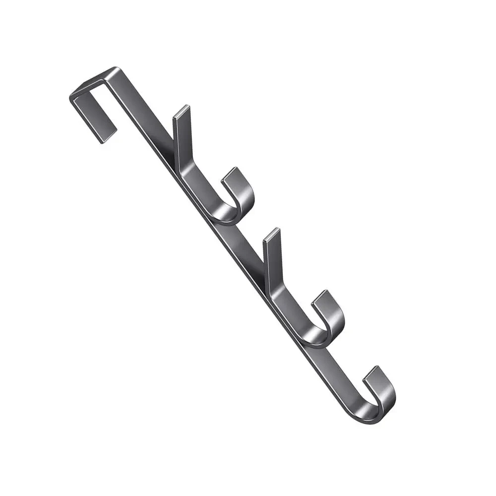 Over Door Hooks Carbon Steel Sturdy Multifunctional Clothes Hanger Space Saving Vertical Design Storage Hook