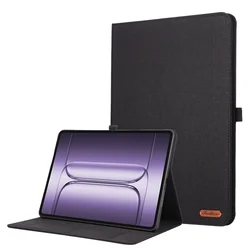 Soft Fabric Stand Cover - TPU Protective Tablet Case for OPPO Pad 4 Pro 13.2 (Black)
