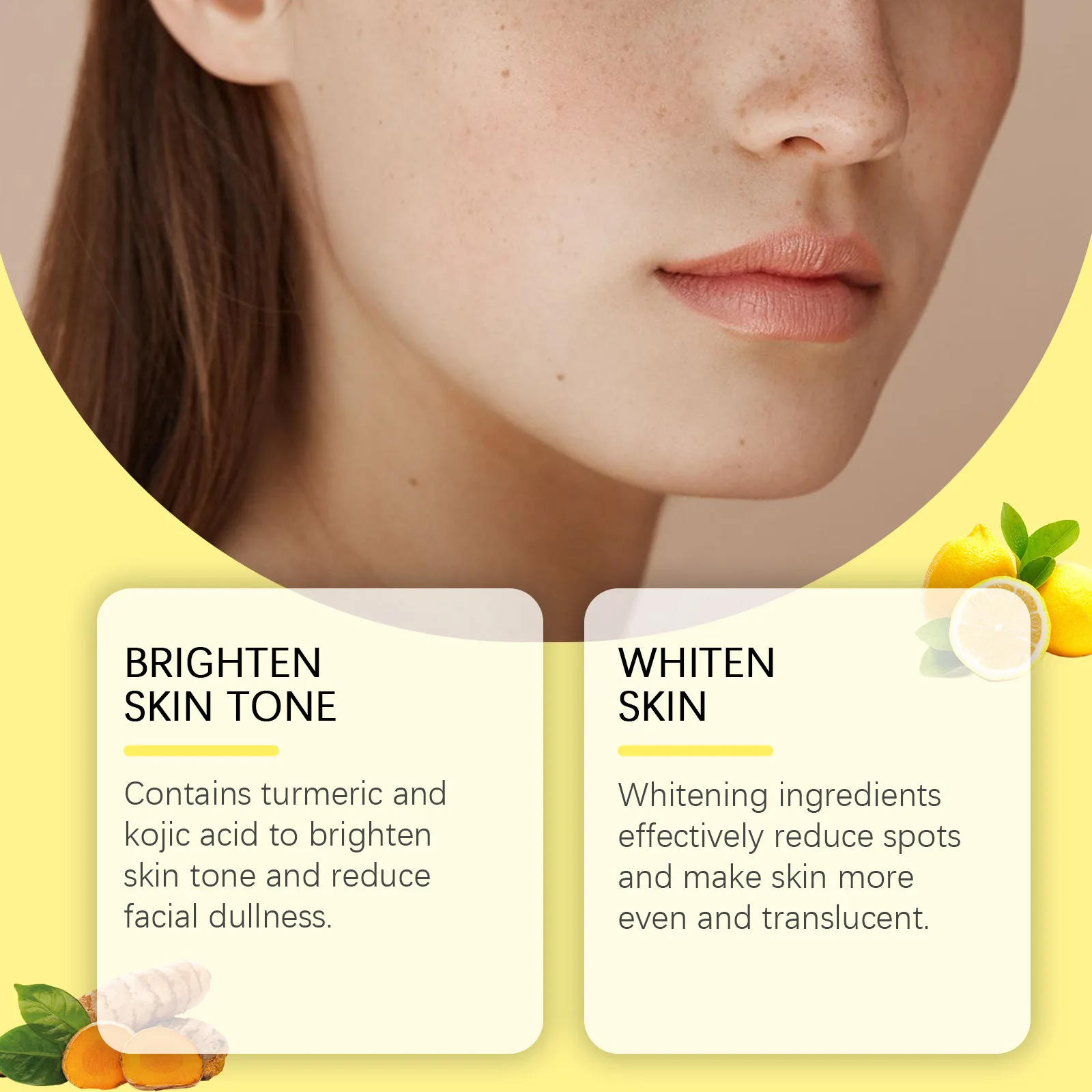 Facial Cleansing Pad Turmeric Balance Oil Dark Spots Dead Skin Remover Smooth Brighten Refresh Moisturize Exfoliating Face Pads 6