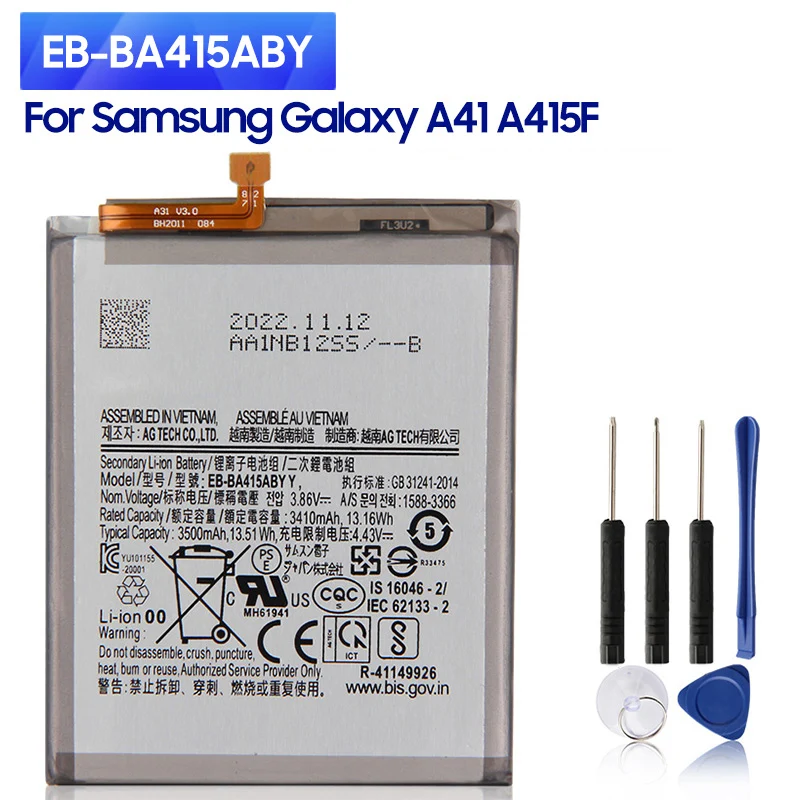 

NEW Replacement Battery EB-BA415ABY For Samsung Galaxy A41 A415F SM-A415F SM-A415F/DSN 3500mAh