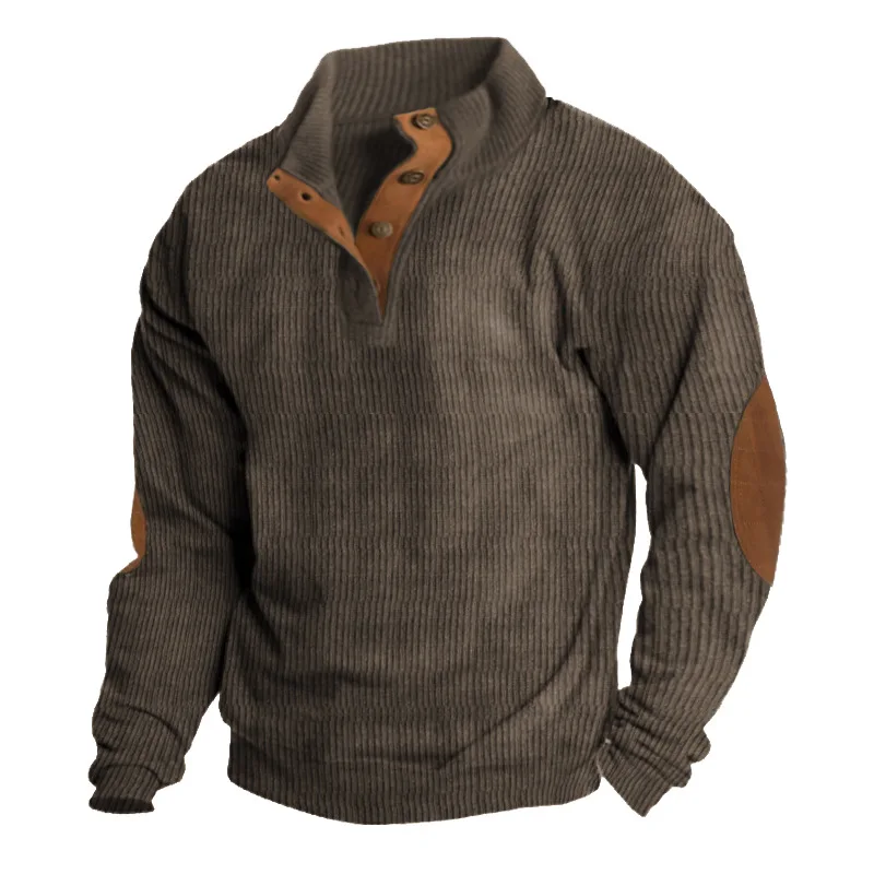 Men\'s Clothing Outdoor Fashion Casual Top 2023 NEW Retro Street Long Sleeved Warm Tshirt Windproof Pullover For Men Sweatshirt