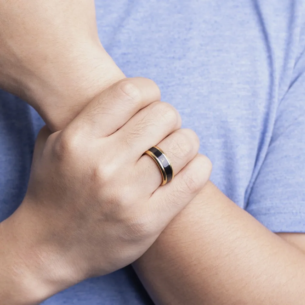 Stainless Steel Ring Smart Sensor Body Stainless Steel Love Band Ring Temperature Measurement Function Rings For Couples Accessories Anillo