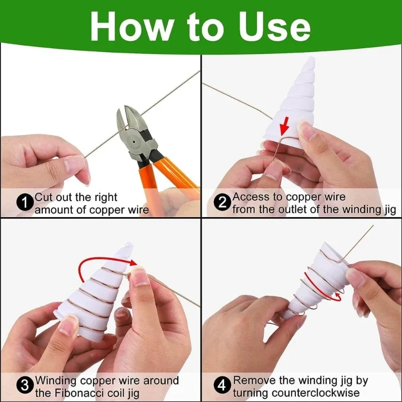 Fibonaccis Coil Winding Jig Electroculture Gardening Wire Antenna Jig Gardening Growing Plant Vegetables