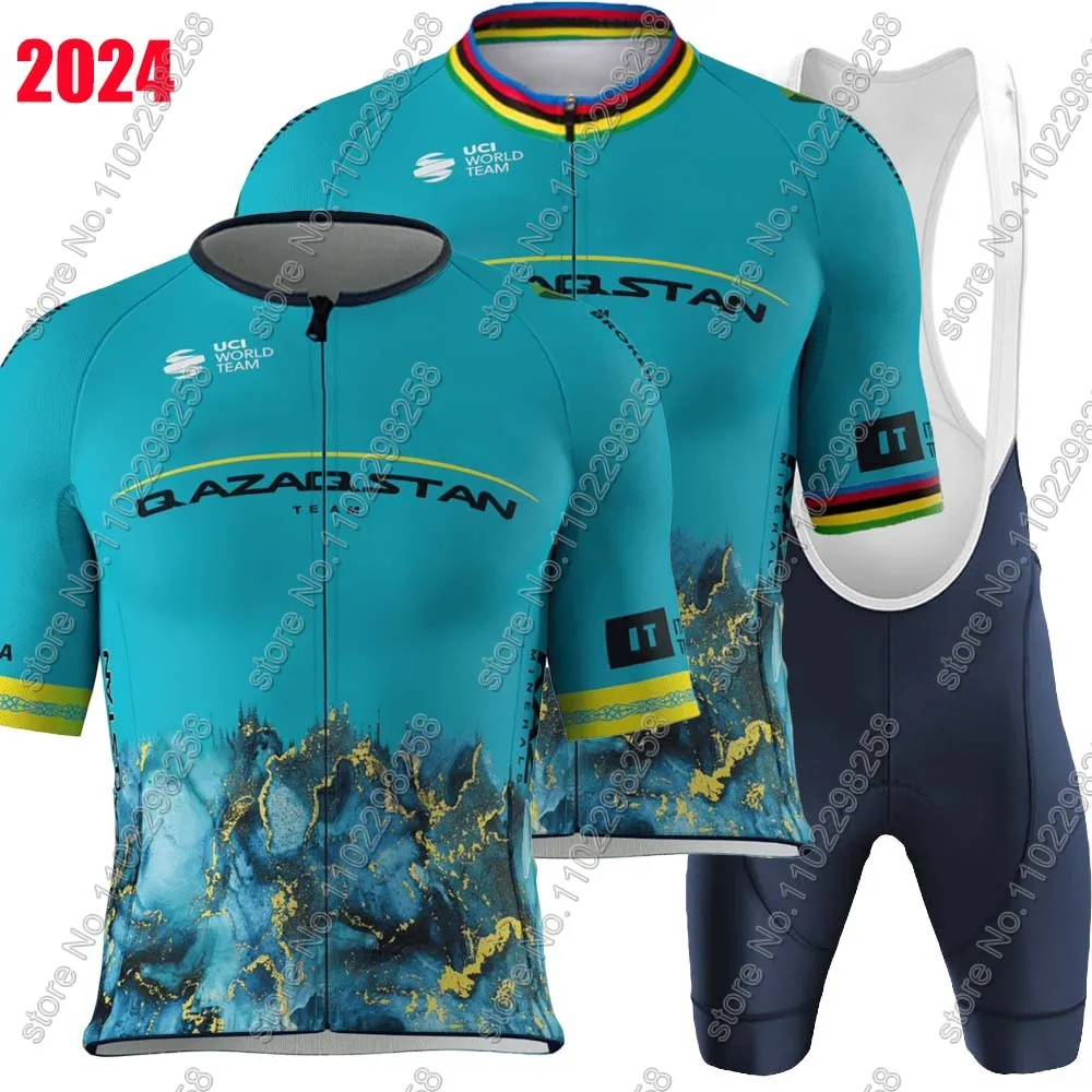 Командная велоодежда qazaqстан 2024, Джерси, Марк Кавендиш, комплект чемпиона мира, одежда для велоспорта, мужские рубашки для дорожного велосипеда, костюм, велосипедные шорты