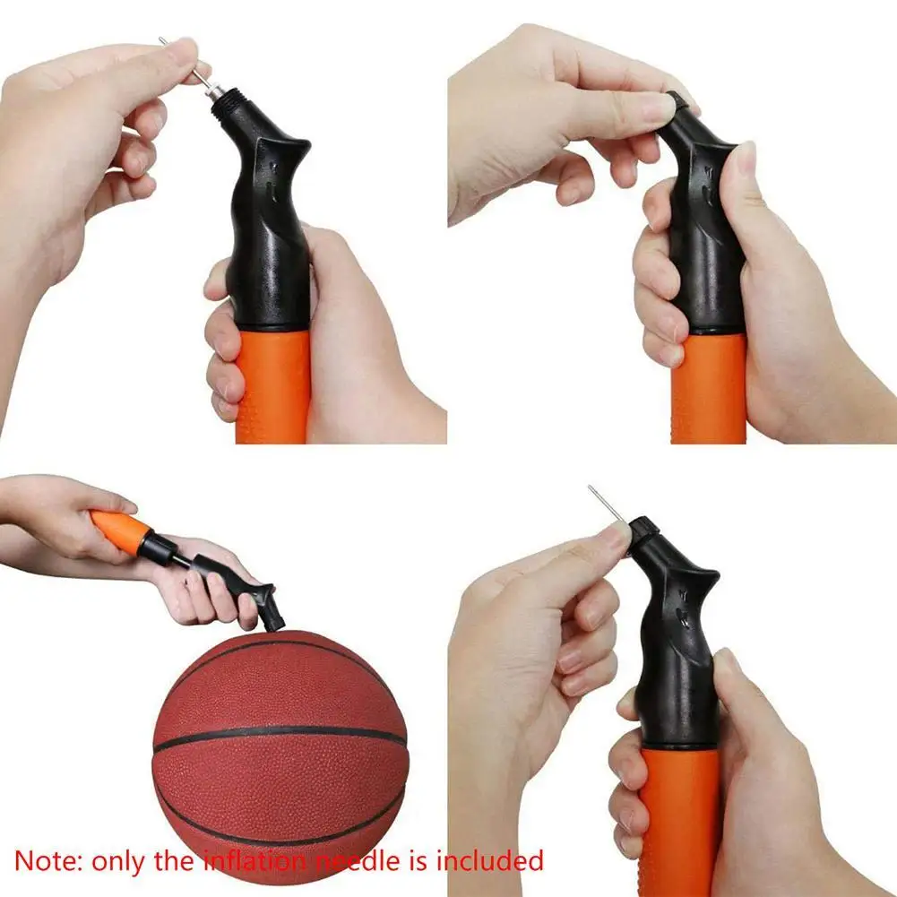 Ball Inflating Needle 10Pcs Ball Air Needle Stainless Steel Pump Pin Basketball Football Inflatable Air Valve Adaptors Nozzle