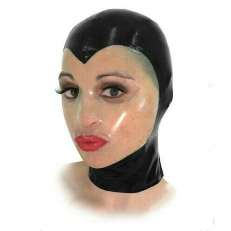 Latex Maske Mit Reißverschluss - Handgemachte Bondage Maske Unisex