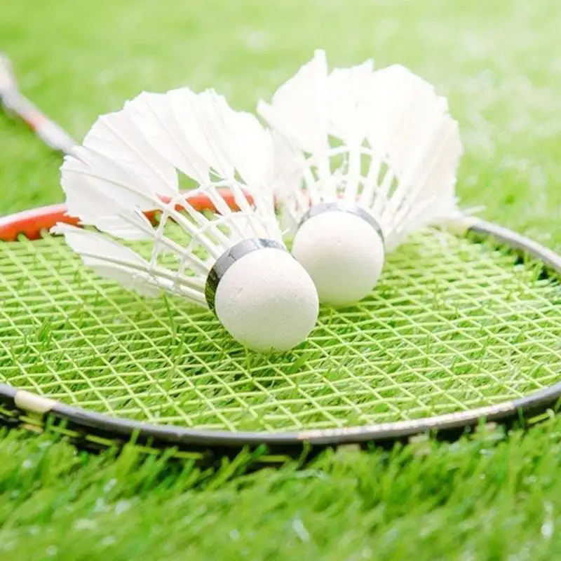 Feather Badminton Shuttlecocks 12PCS Badminton Shuttlecocks Trainer Ball Feather Shuttlecock Hitting Practice Speed Training