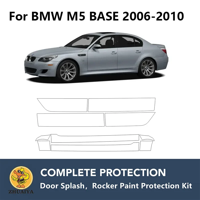 

PreCut Rocker Panels Paint Protection Clear Bra Guard Kit TPU PPF For BMW M5 BASE 2006-2010