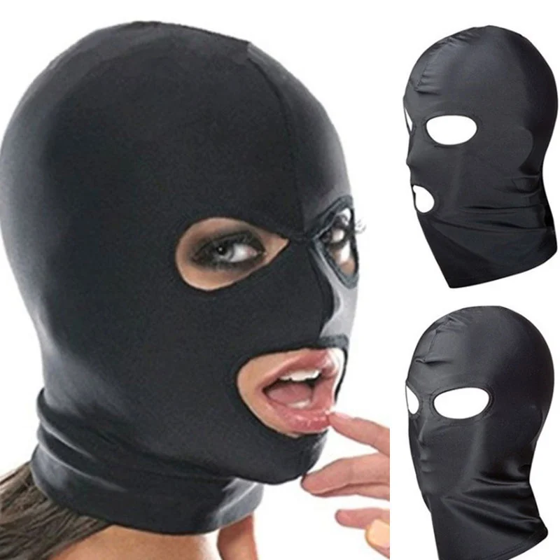Sex toys for couples fetish open mouth hood mask BDSM headgear