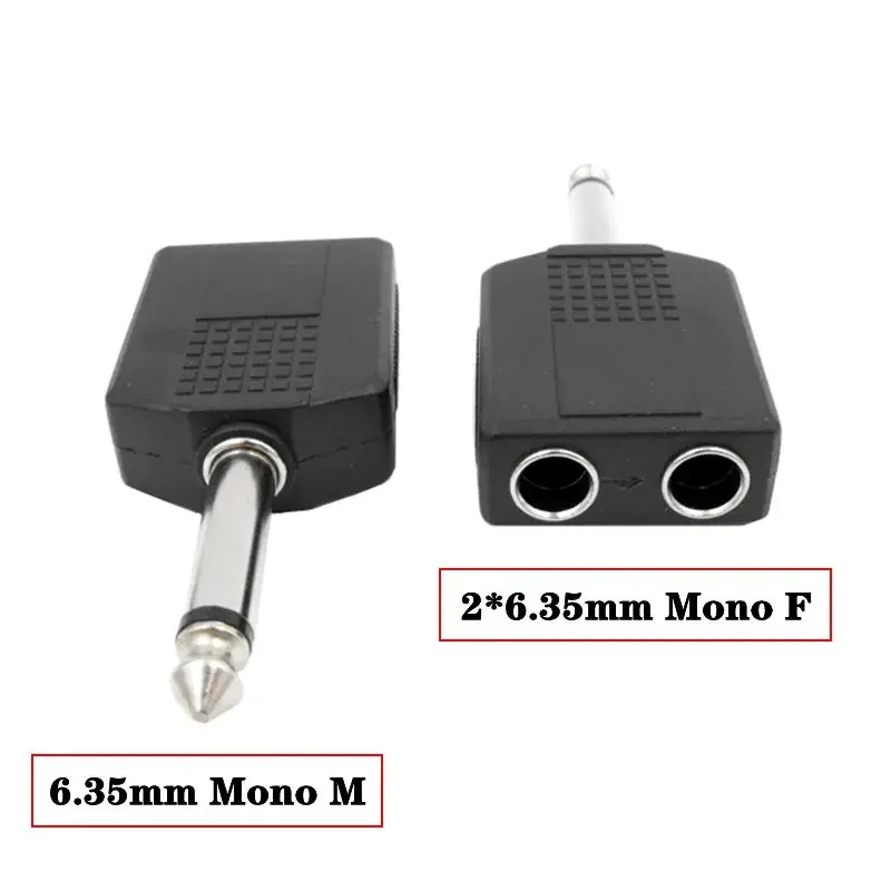 Premium Audio Adapter - Dual RCA to 6.35mm Female for Amplifier, Speaker, and Microphone Connection