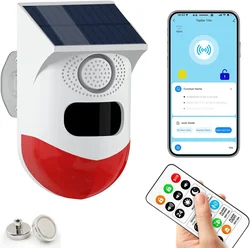 Solar - Powered Wireless Motion Detector and Alarm for Enhanced Home Security (Model B With Magnet)