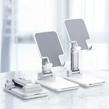 Uniwersalny stojak na telefon komórkowy stojak na IPhone IPad regulowany Tablet składany stolik na telefon komórkowy stojak na biurko tanie tanio dawndesslo Replikować CN (pochodzenie) 0011 Uchwyt na biurko