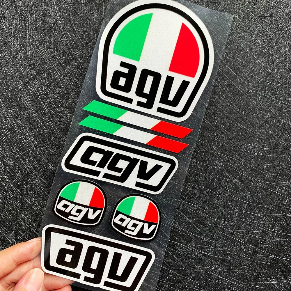 AGV 오토바이 액세서리 사이드 스트립 바디 스티커, 자전거 헬멧 스티커, AGV 두카티 혼다 가와사키 스즈키용 데칼