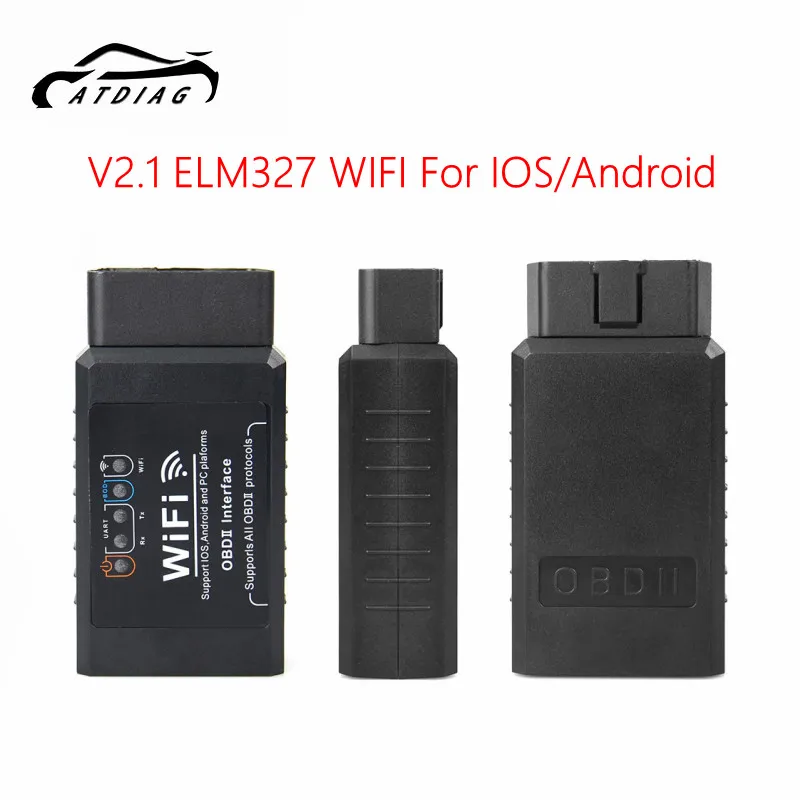 2022 Elm327 Wifi Black V2.1 Autóhiba-Detektor Diagnosztikai Szkenner Android I-Os Pc Platformon Automatikus Kódolvasó Szkenner