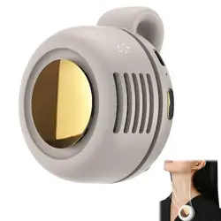 Compact Silent Mini Bladeless Electric Fan with Adjustable 3 - Speed Clip (WHITE)