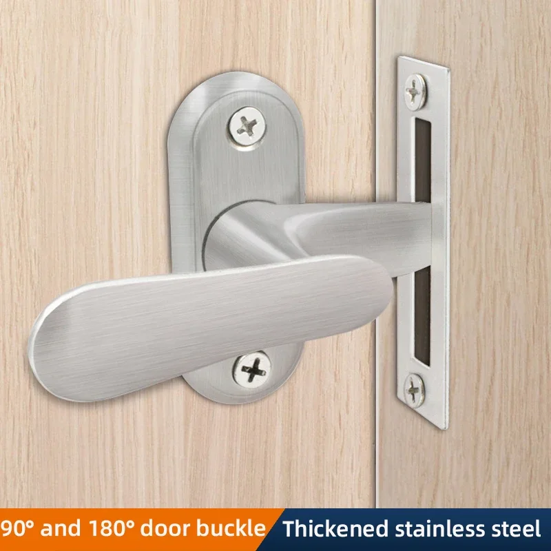 Door Latch, Door Lock Latch, Sliding Door Latch 90&deg; and 180&deg; Stainless Steel Solid Material