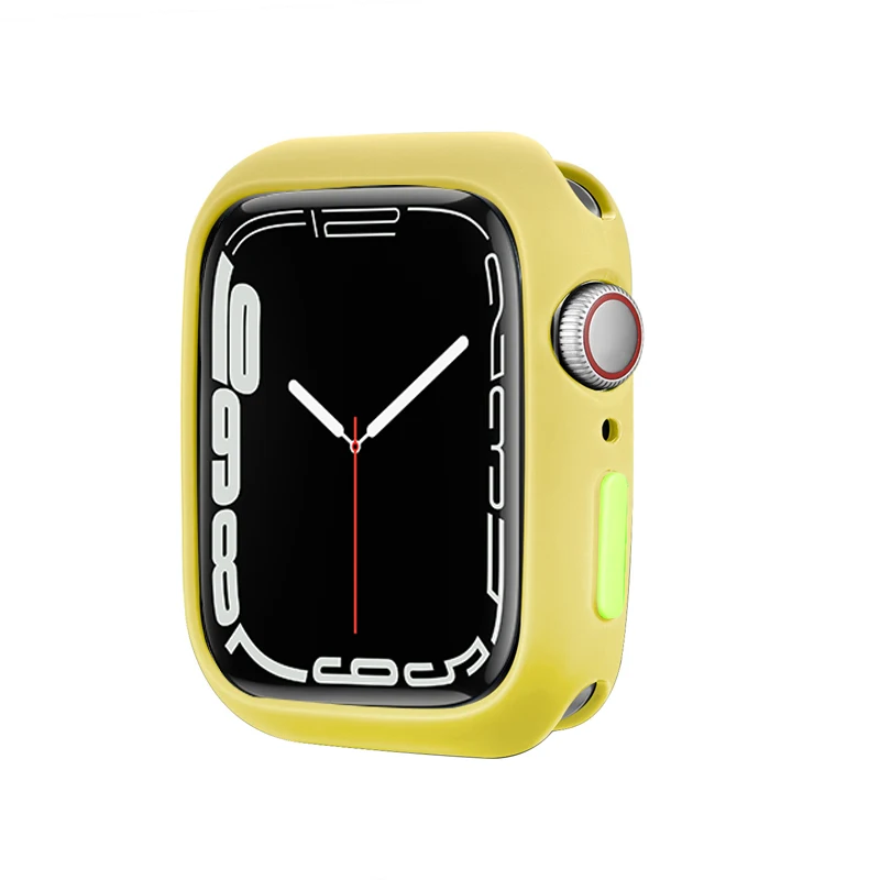 Colorful Soft Silicone Protective Case for Apple Watch - Stylish & Durable Bumper for Women