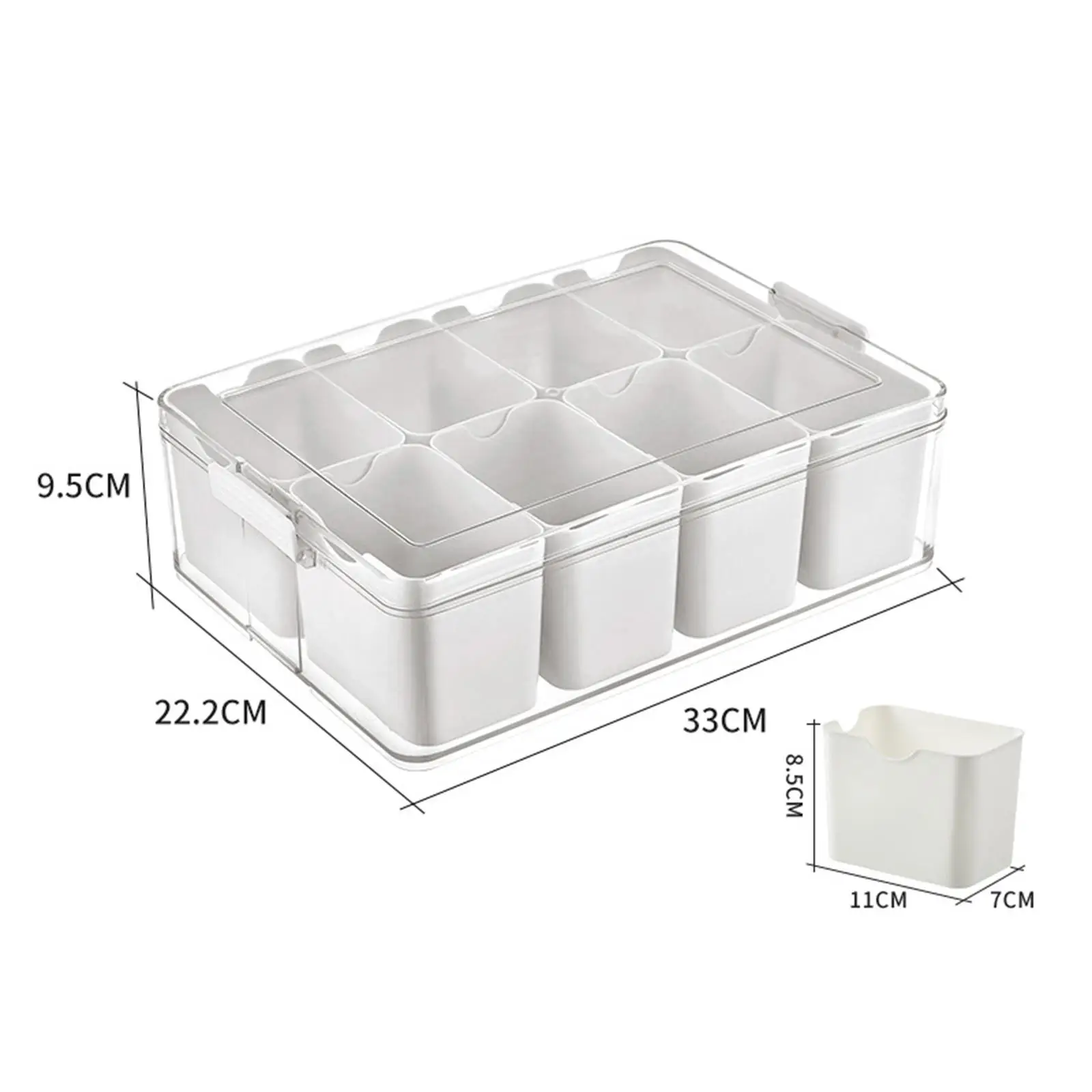 Household Combination Seasoning Box Large Capacity Kitchen Tools Spice Storage Container for Dining Room Restaurant Kitchen Home