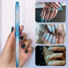 KEMEISI 100% Pure Kolinsky Nail Art Brushes Sturdy Handle Oval Shaped Acrylic Powder Nail Design Tools for Professional Manicure 6