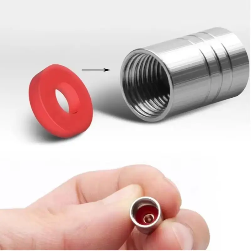 Premium Metal Car Wheel Tire Valve Caps - Air Stem Covers for Enhanced Vehicle Protection