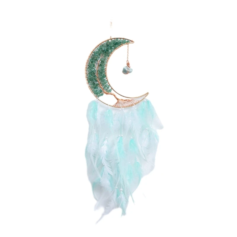 

Dream Net to Filter Nightmares Wall Hangings Ornament for Kids Moon Dreamcatcher DXAF