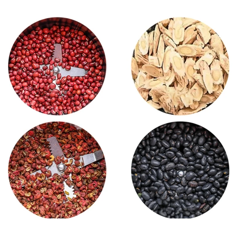 Electric Coffee Grinder Household Cereals Spices Beans Flour Grinder Machine Portable Multifunctional Kitchen Tool A0NC | Tuzkuz Retails