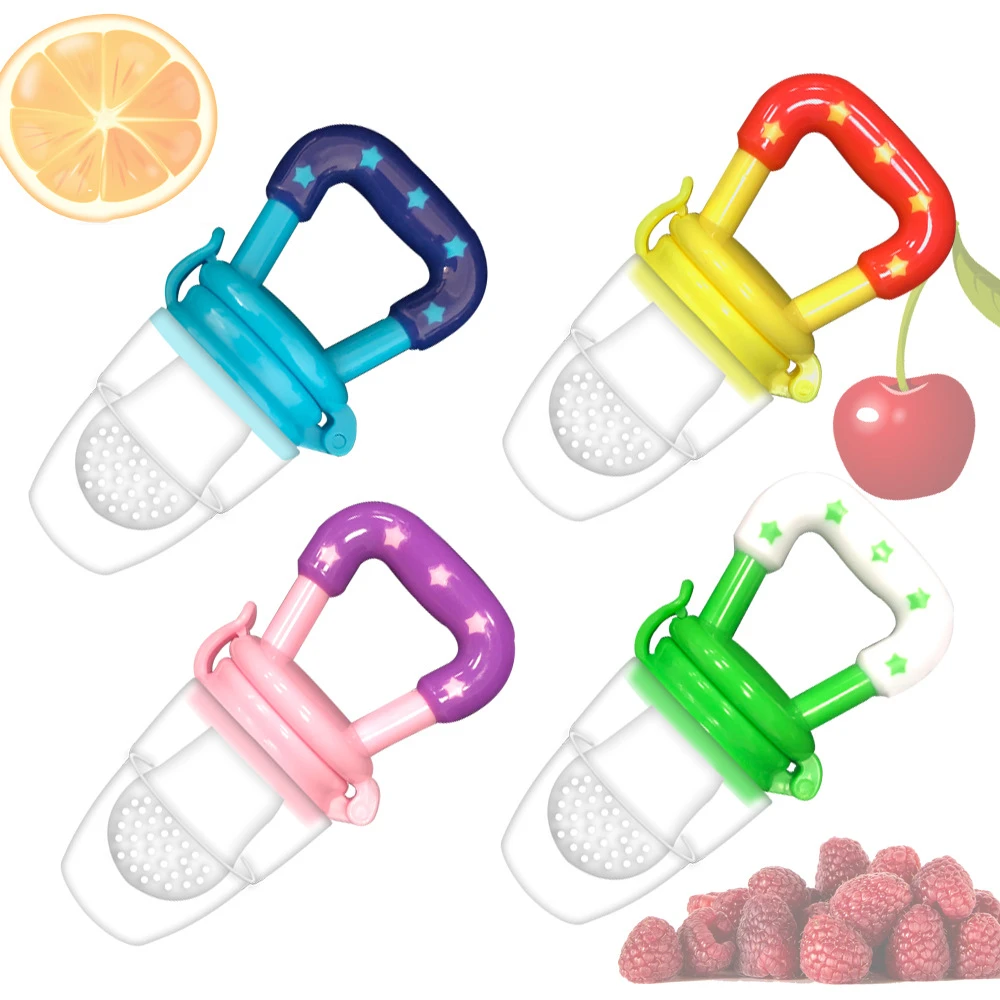 Baby Fresh Fruit Food Feeder Nibbler Pacifier Food Grade Soft Safe BPA