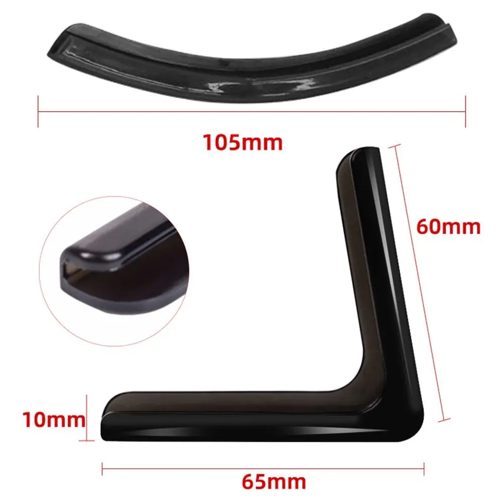 Silicone Car Door Corner Protectors - Anti-Scratch and Anti-Collision Bumper Guards (4 Pack)