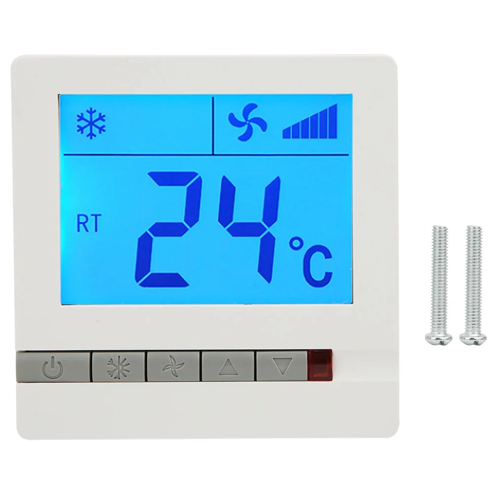 Lcd Digital Display Thermostat Delay Protection Fan Coil Unit