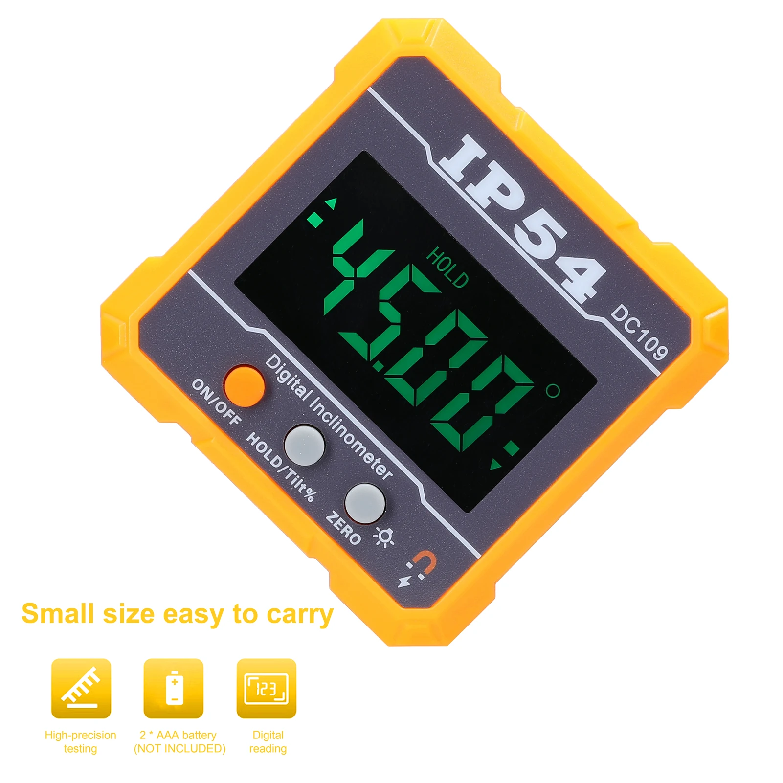 4*90° IP54 Portable High Precisions Digital Protractor Inclinometer