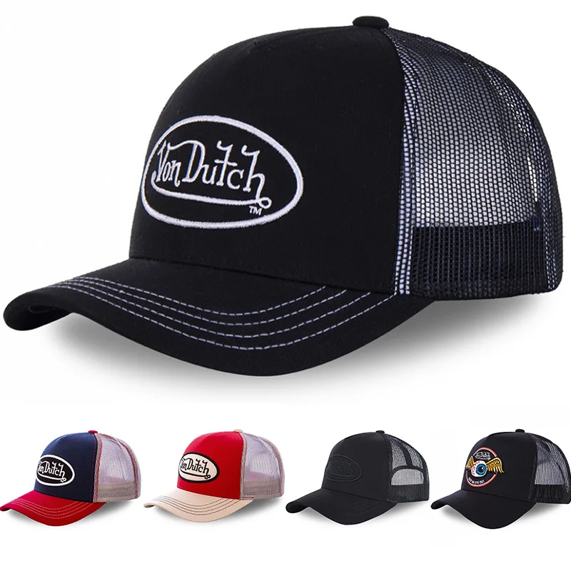 Baseball Cap Baseball Hats Baseball Caps Trucker Hat Sun Cap Men's and Women's Fashion Outdoor Sunblock Baseball Caps Alphabet Mesh Embroidered DUTCH Trucker Hats All Bounce Caps Casual Cap