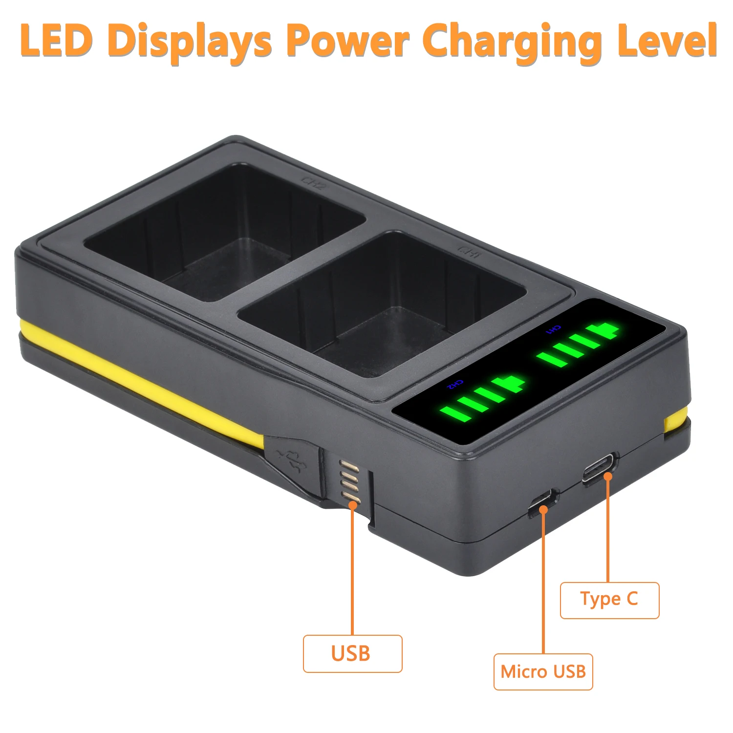 Baterias Recarregáveis do Li-íon de 7.2v 3660mah a2 & Carregador Duplo Conduzido para Arlo go Arlo go Câmera - Image 6