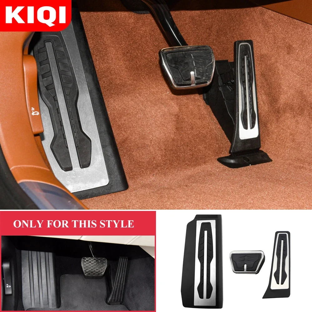 LHD Sport Pedals Pads For BMW 740i 750i 750Li 7 Series G11 G12 AT MT Car Fuel Brake Footrest Pedal Cover Accessories