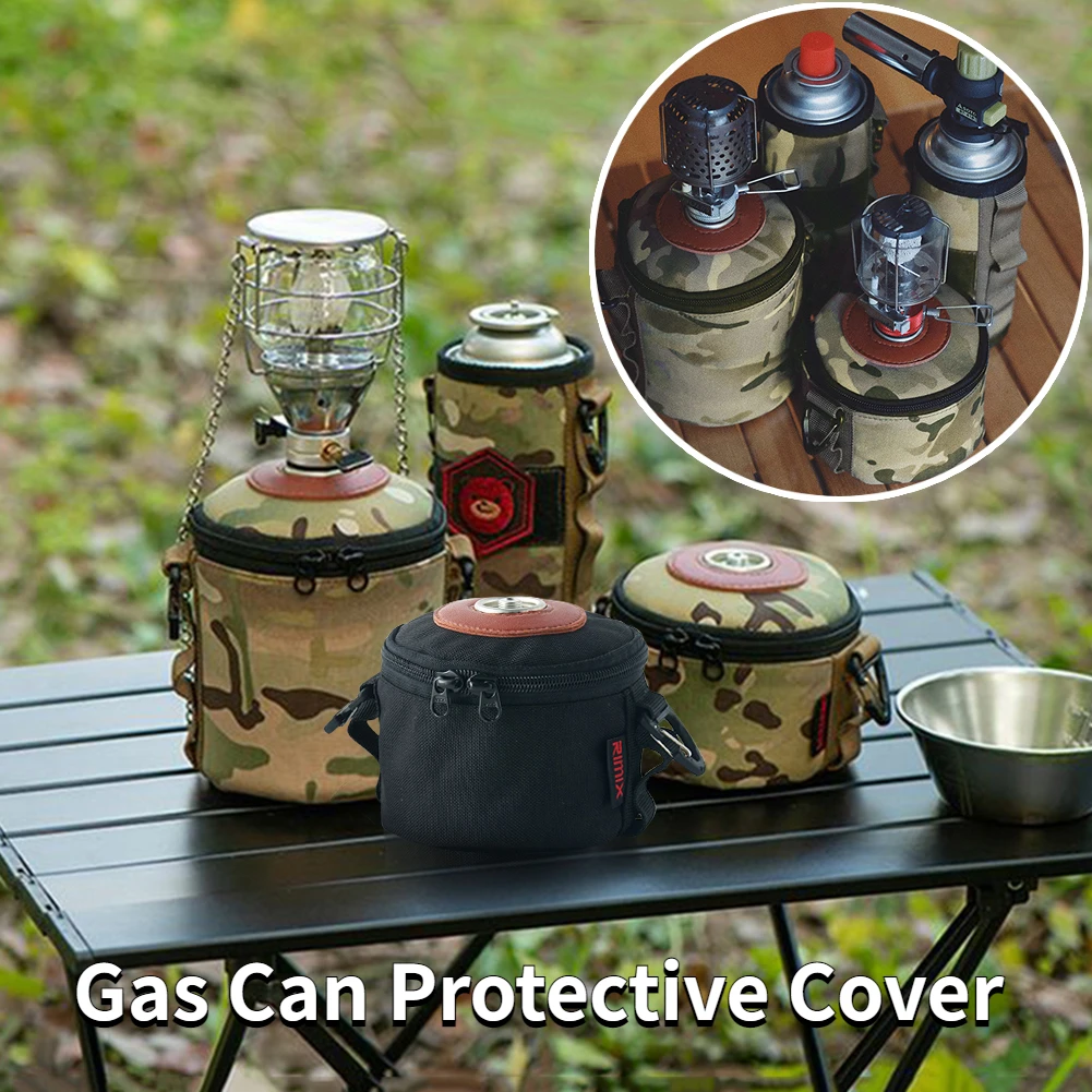 Outdoor Camping Gas Can Protective Cover Gas Tank Case Antifall