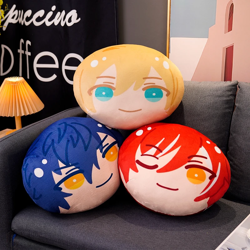 Cartoon Anime Ensemble Sterne Zurück Kissen Kawaii Tsukinaga Leo Sakuma Rei Kagehira Mika Sofa Dekorative Kissen Nette Weihnachten Geschenke – Detail 6