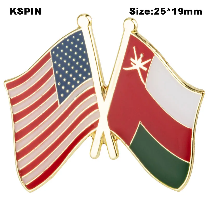 Oman Flag Laple Pin Badge Brooch