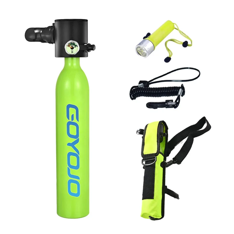 Scuba Cylinder Tank GOYOJO 0.5 Liter Mini Tank Diving Scuba 5-10 Minutes Underwater Breathing Equipment Portable Diving Tank Oxygen Kit scuba cylinder tank