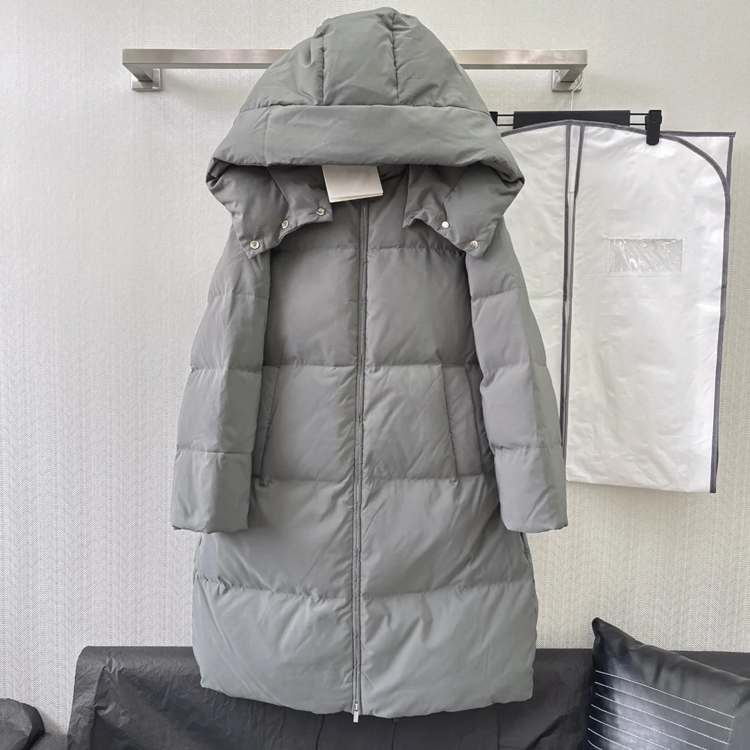 

2023 Women's Clothing High quality simple detachable hooded loose down jacket Autumn Winter New 1.027