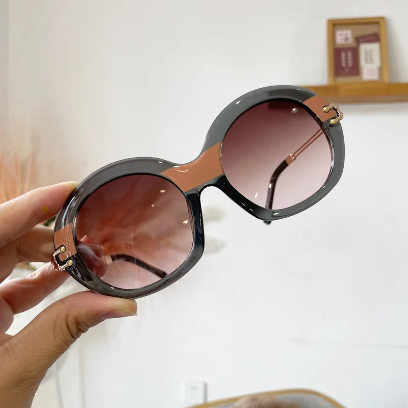 New Sunglasses Women Oversized Cat Eye Eyewear 2021 Gradient Brown Pink  Rimless Sun Glasses for Female Gift Brand Designer Uv400 - AliExpress