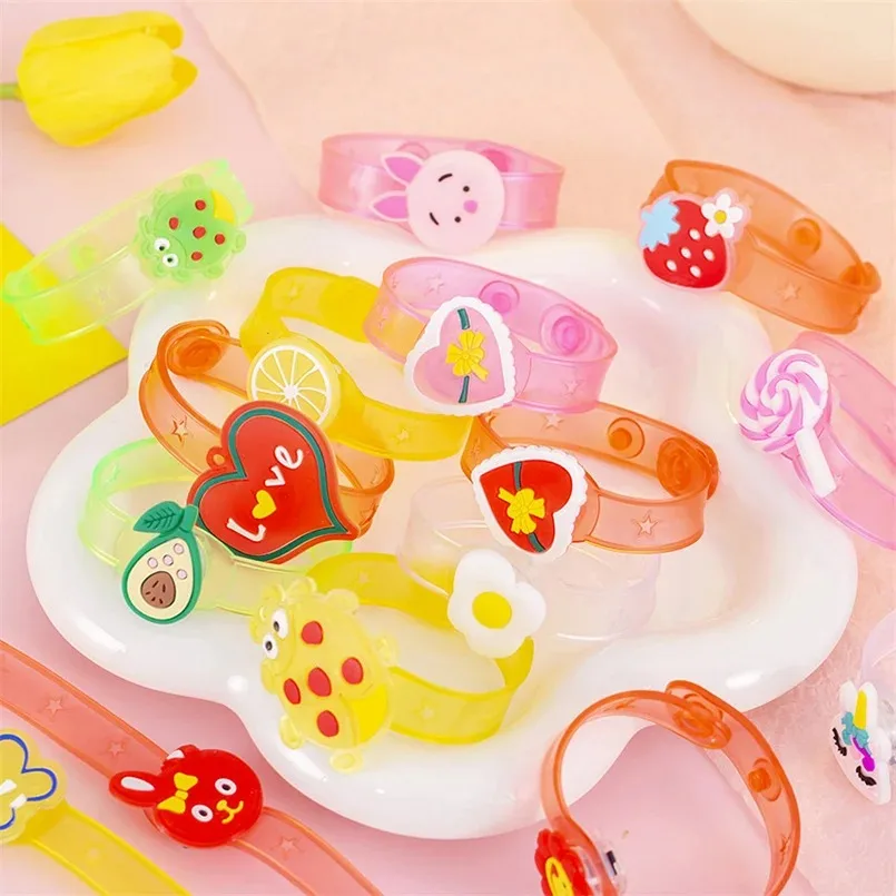 12PCS LED Lights Creative Bracelet Watch Flash Wrist Novelty Multicolor Light Flash Toys Gift For Kid Luminous Luminous Toys
