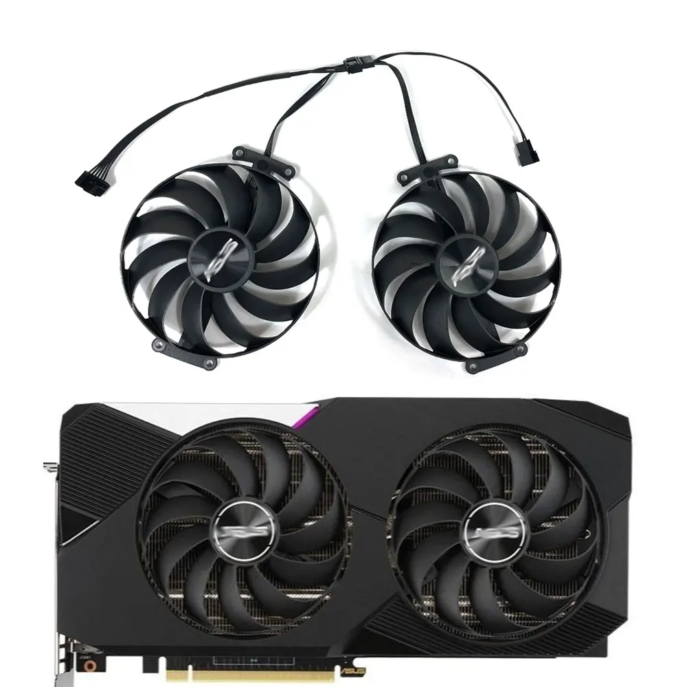 Ventola Della Scheda Grafica Da 95Mm T129215Su Fdc10U12D9-C 12V Rtx 3070 Rtx 3060Ti Per Asus Rtx 3070 3060 Ti Ventola Di Raffreddamento Della Scheda G