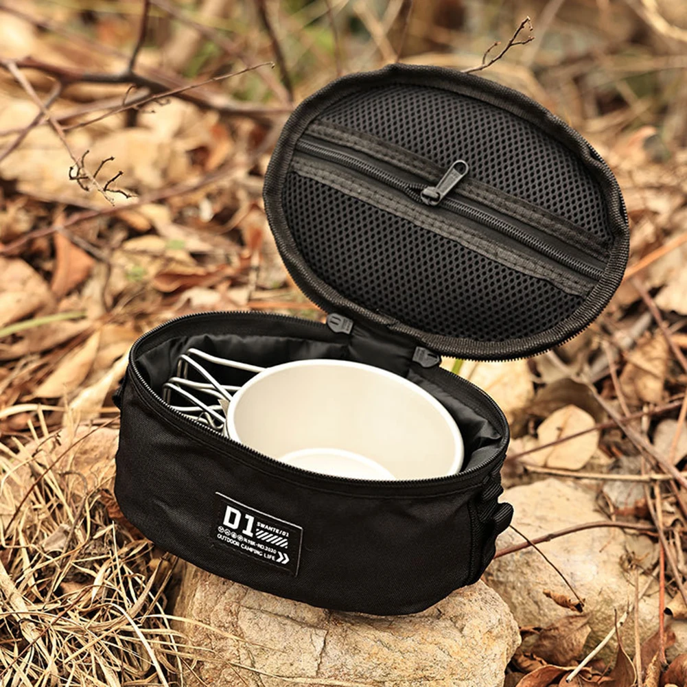 Sierra Bowl Storage Bag Oxford Waterproof Tableware Cups Carrying Case Organizer Outdoor Camping Travel Barbecue Picnic Pouch